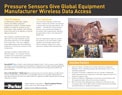 Pressure Sensors Give Global Equipment Manufacturer Wireless Data Access Success Story